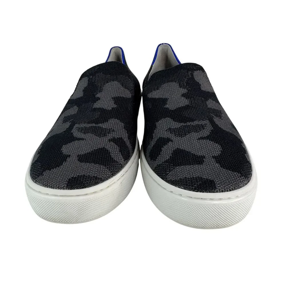 Rothy's The Original Slip-On Sneaker Camo Print Knit Uppers Washable Gray 10